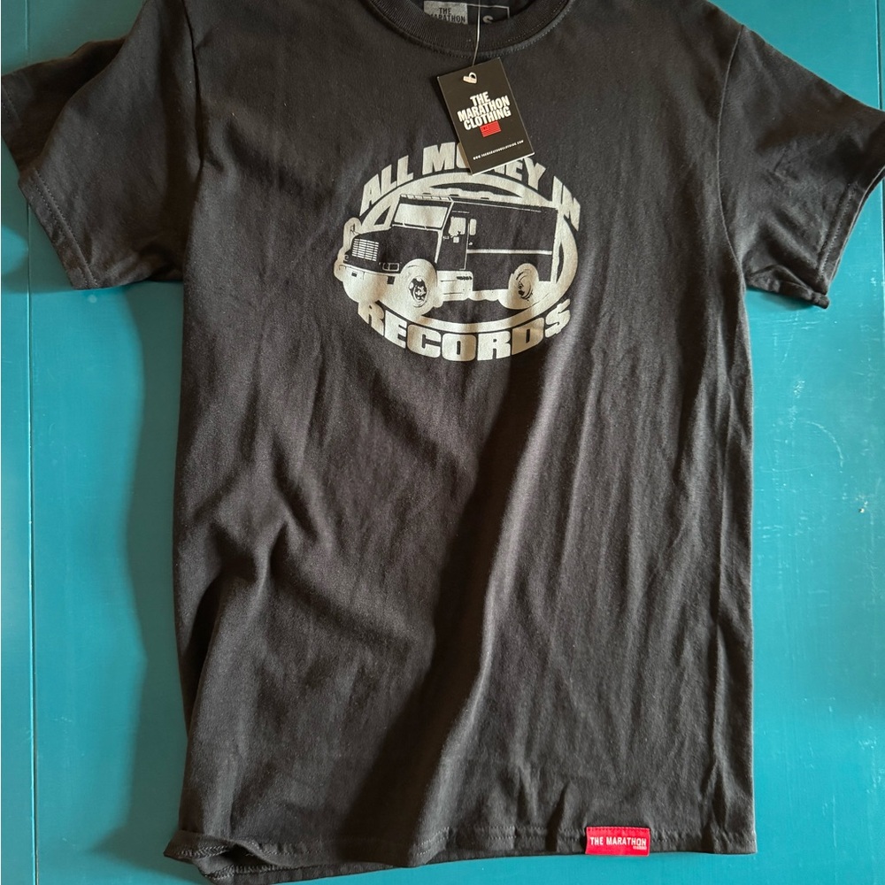The Marathon Clothing T Shirt NWT “ All Money in Records”